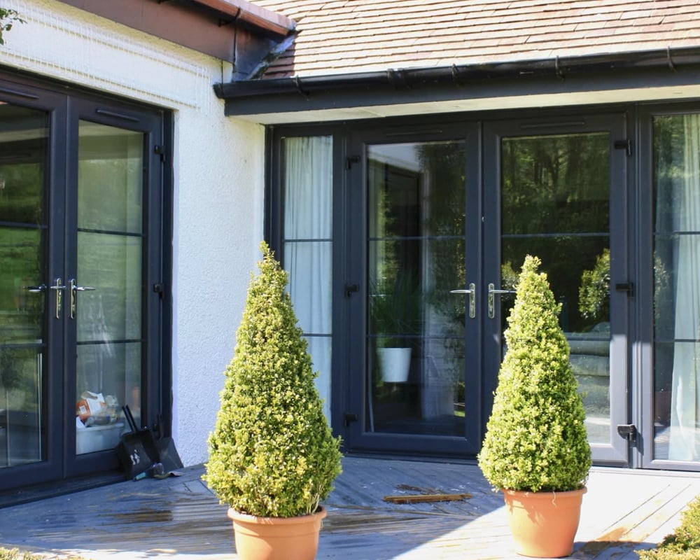 Double Glazed French Doors On Stylish Edinburgh Property