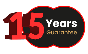Text That Says 15 Years Guarantee In Colour