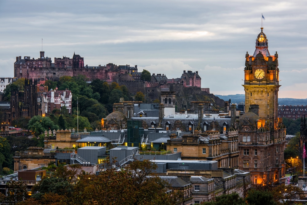 Skyline Of Landmarks In Edinburgh