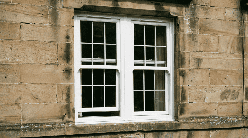 uPVC sliding sash window tenement new windows Edinburgh